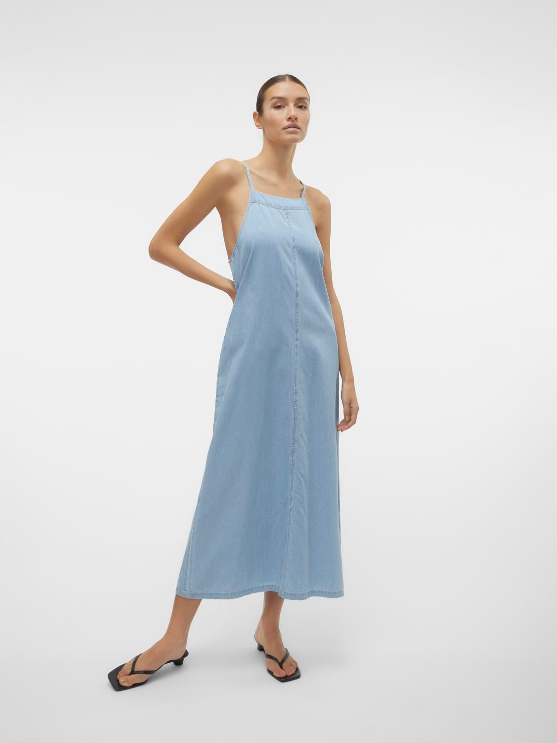 Vestido Vero Moda Adelyn Denim - ECRU