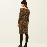 Vestido Xantik Grey Love Animal Print - ECRU