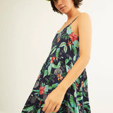 Vestido Xantik Tirantes Largo Navy Nature's Harmony - ECRU