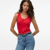 VERO MODA Lia Racing Red T-shirt 