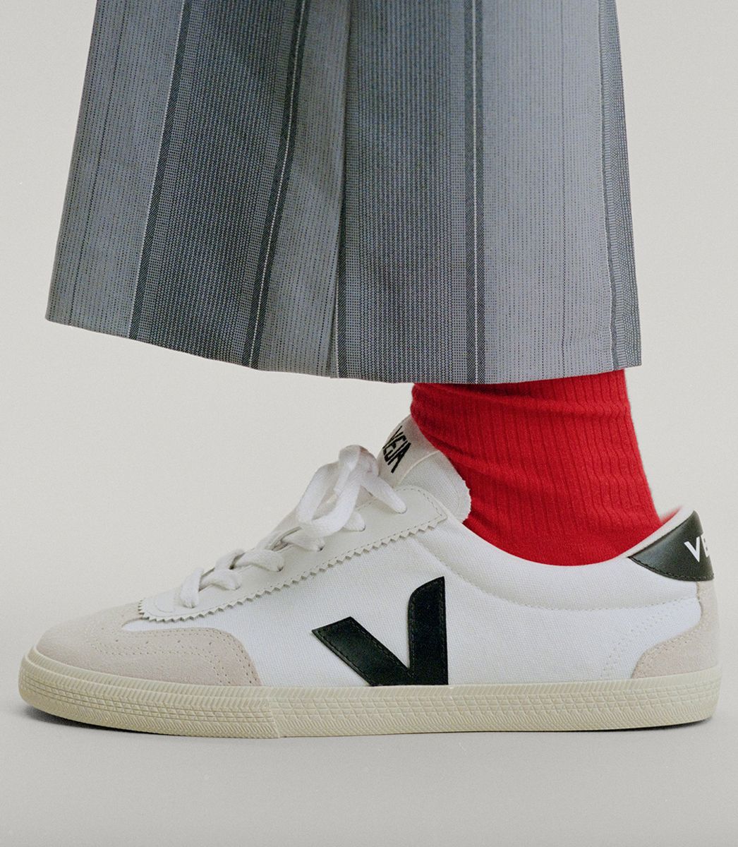 Veja Volley Canvas Sneakers White Black