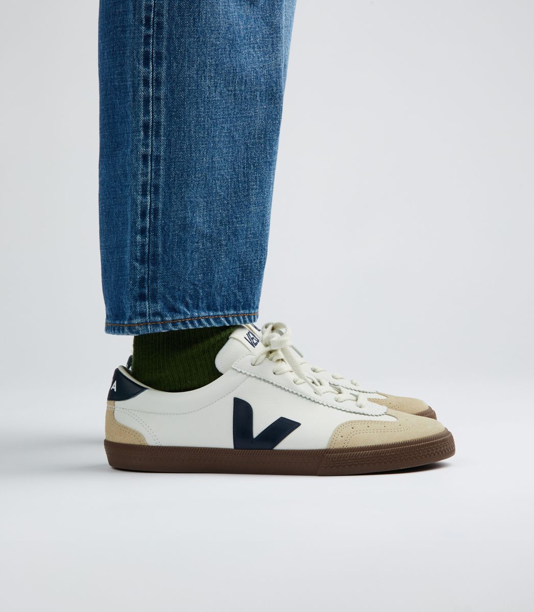 Zapatillas VEJA Volley Leather White Nautico Bark