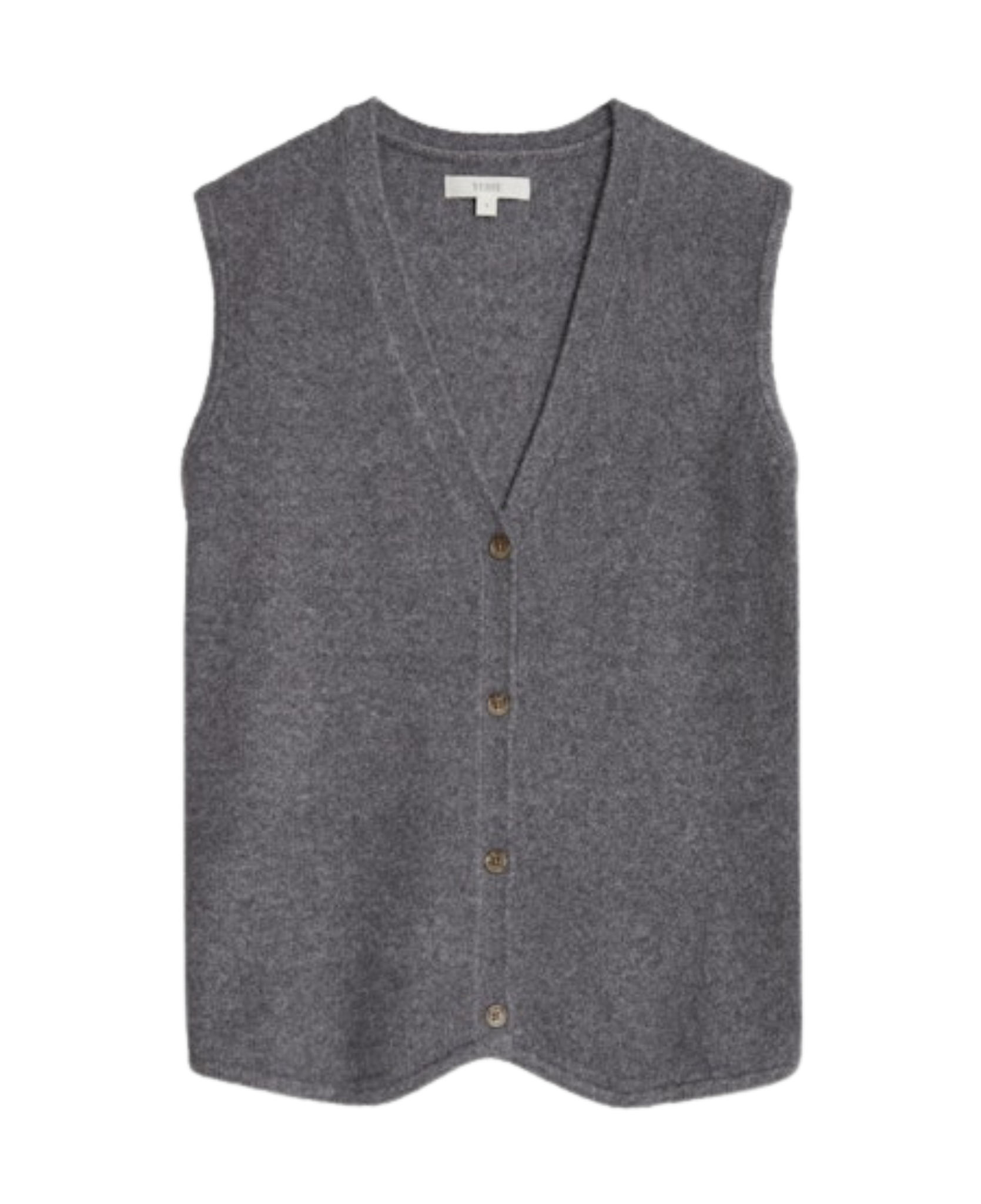 YERSE Nina Felted Vest Grey