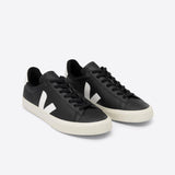 Zapatillas Veja Campo Chromefree Leather Black White - ECRU