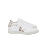 Zapatillas Veja Campo Chromefree Leather Extra White Platine - ECRU