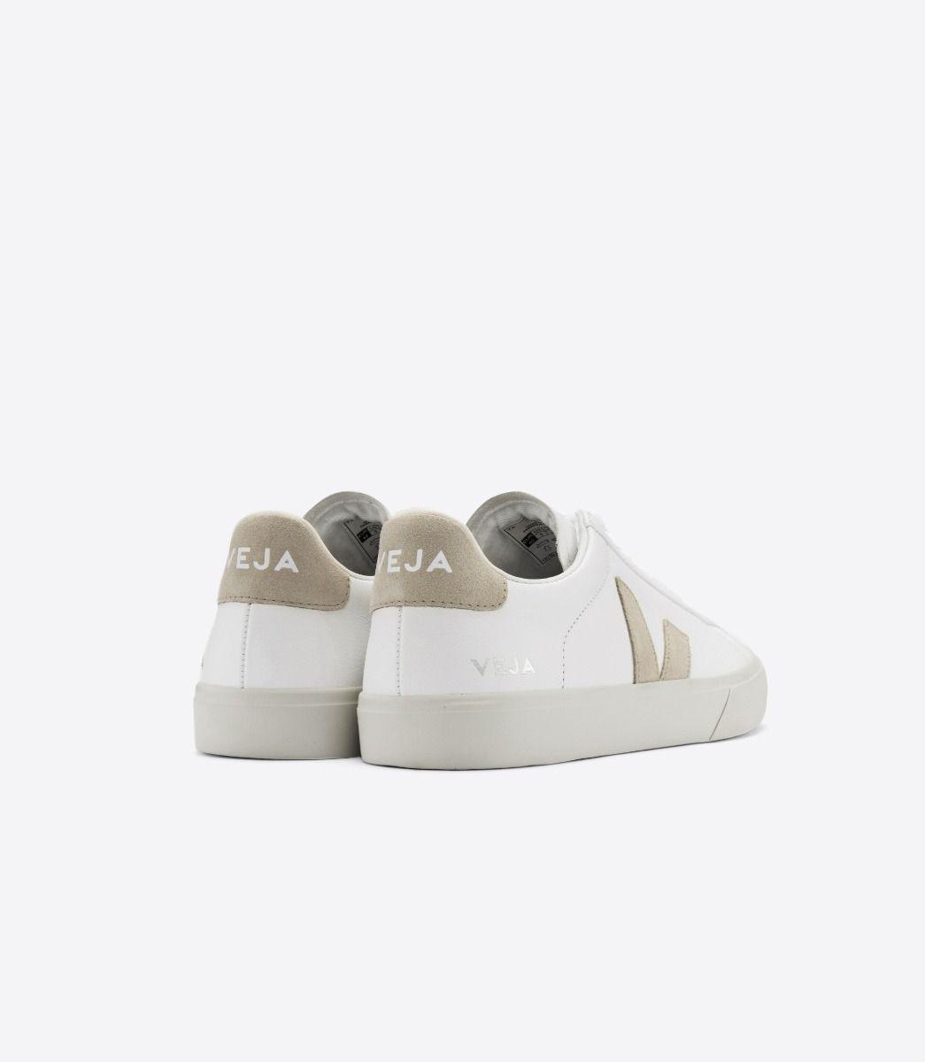 Zapatillas Veja Campo Chromefree Leather White Almond - ECRU