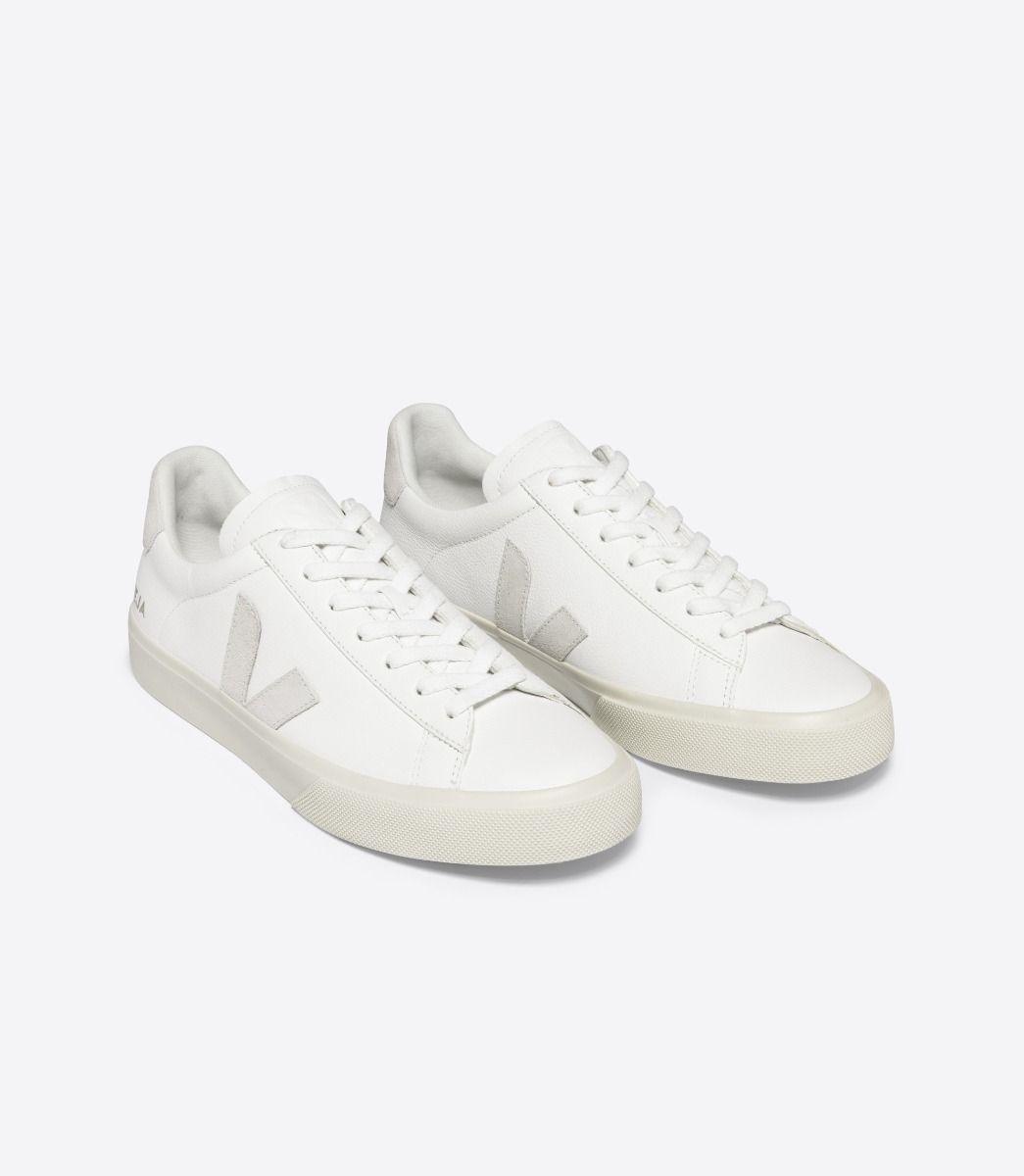 Zapatillas Veja Campo Chromefree Leather White Natural - ECRU