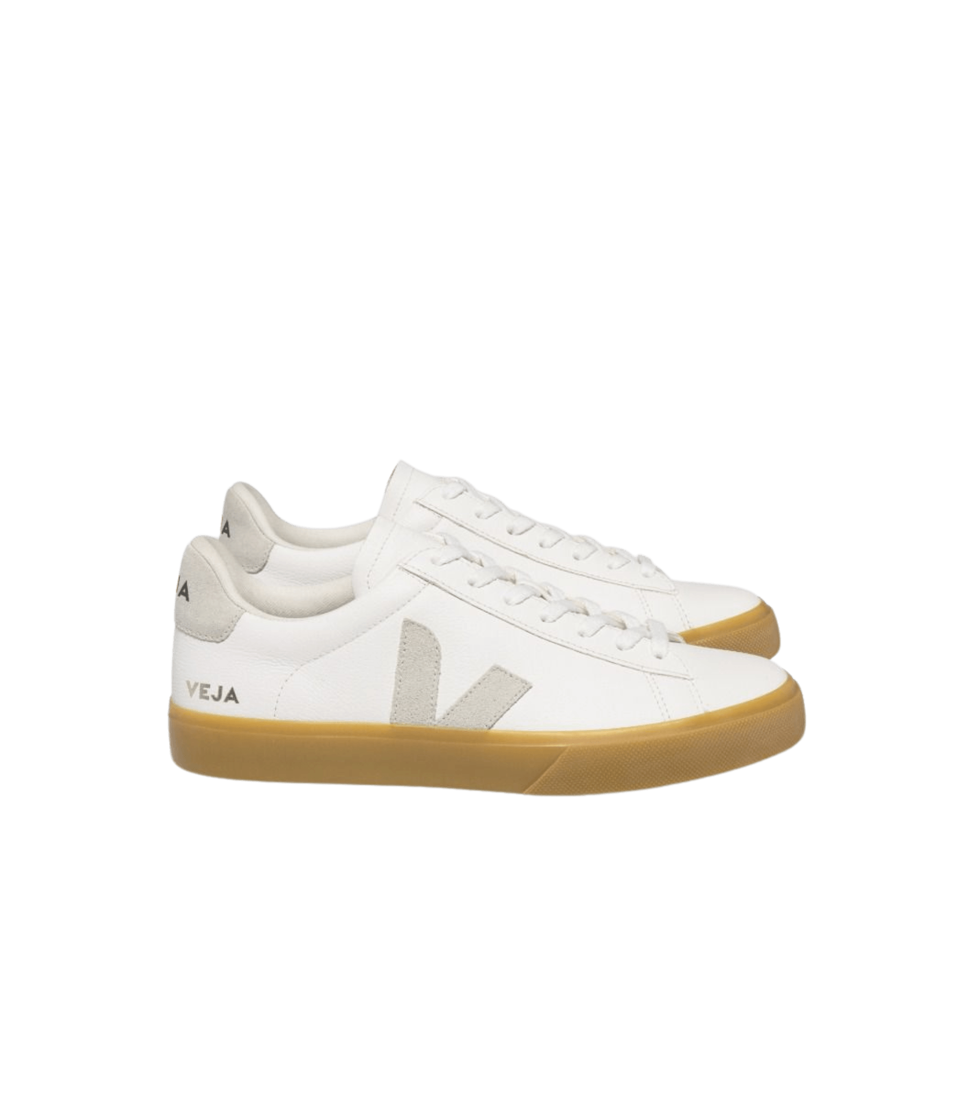 Zapatillas Veja Campo Chromefree Leather White Natural Natural - ECRU