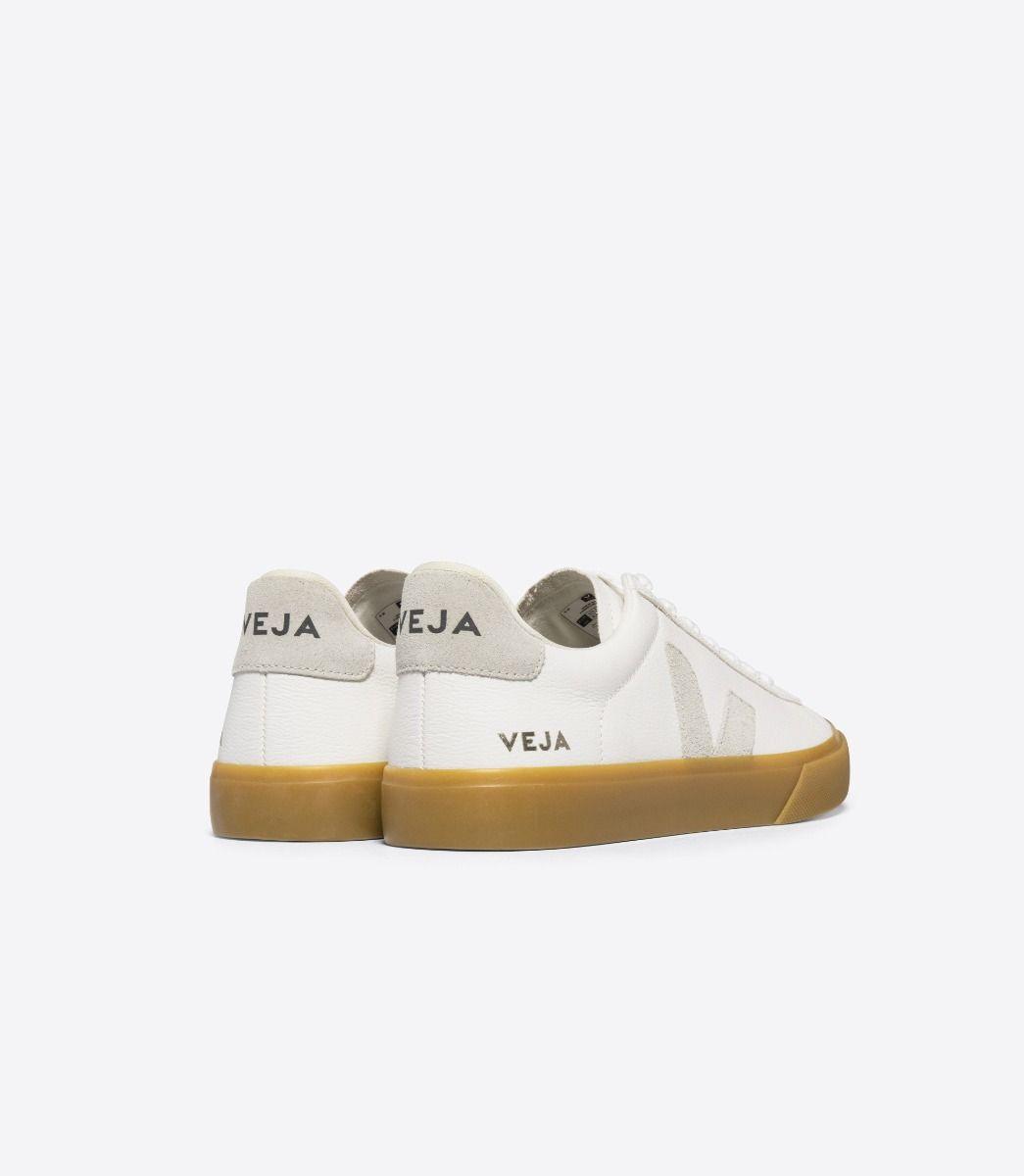 Zapatillas Veja Campo Chromefree Leather White Natural Natural - ECRU