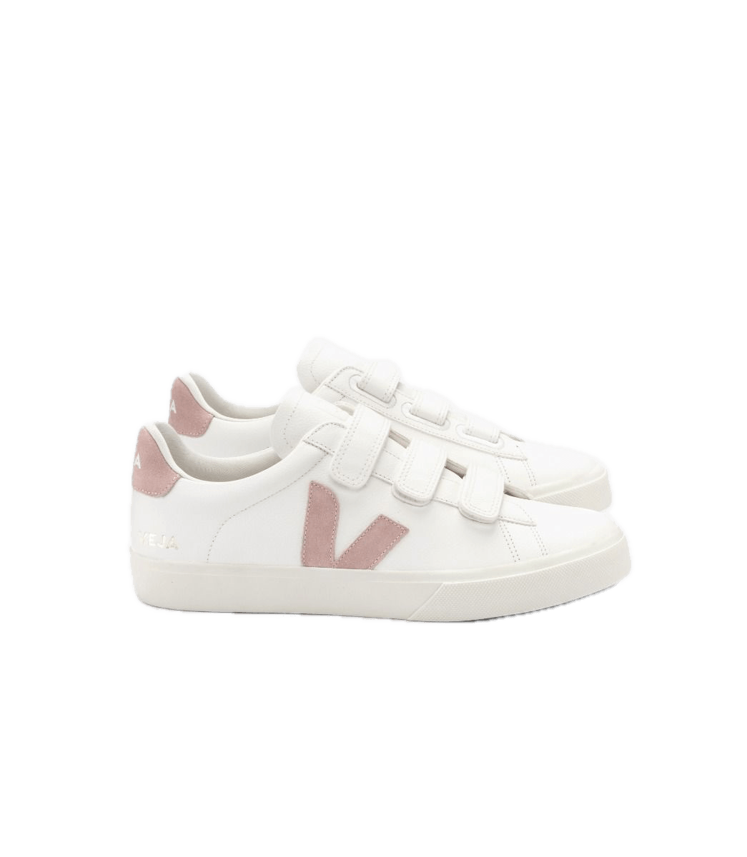 Zapatillas Veja Recife Chromefree Leather White Babe - ECRU