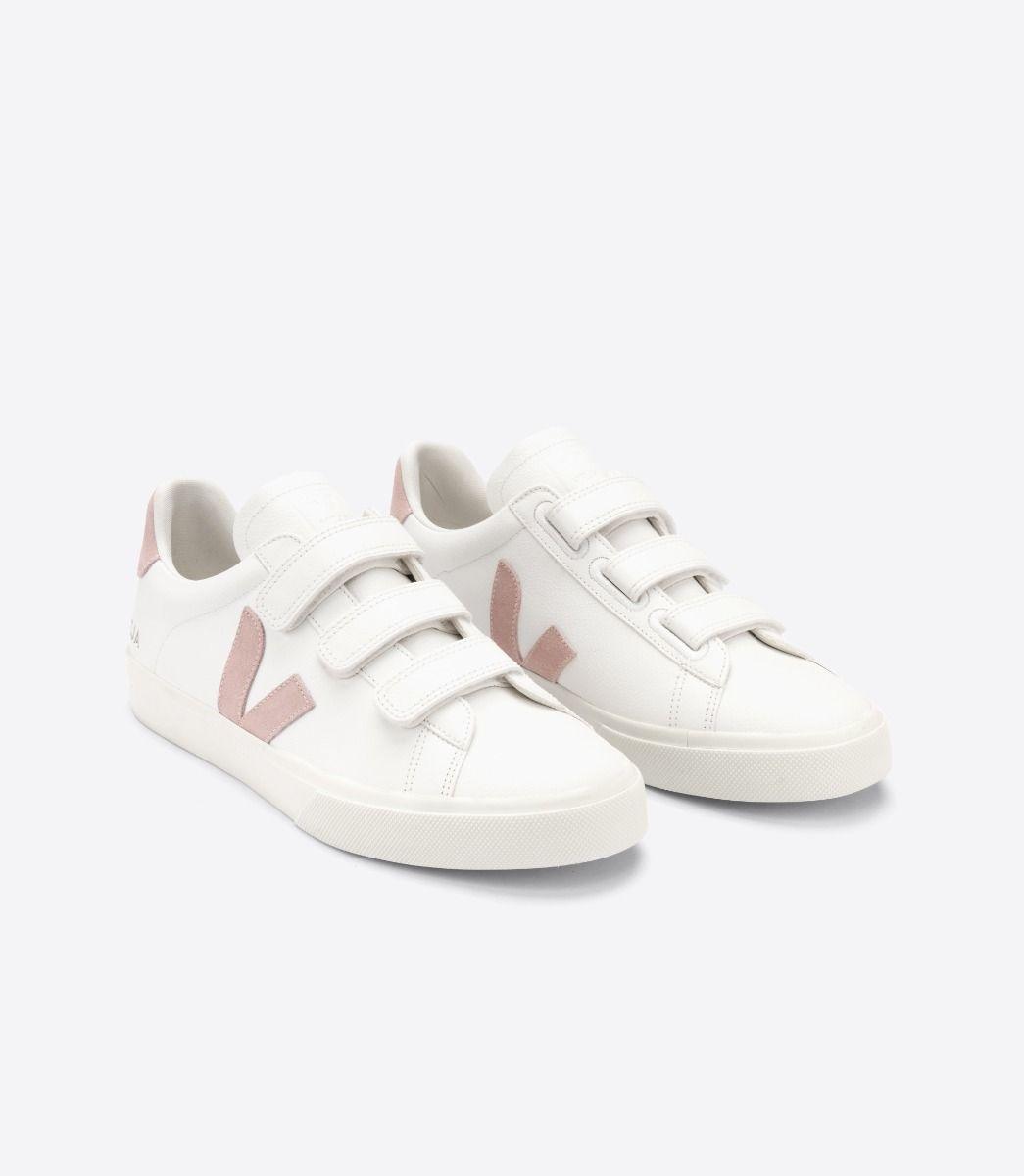 Zapatillas Veja Recife Chromefree Leather White Babe - ECRU