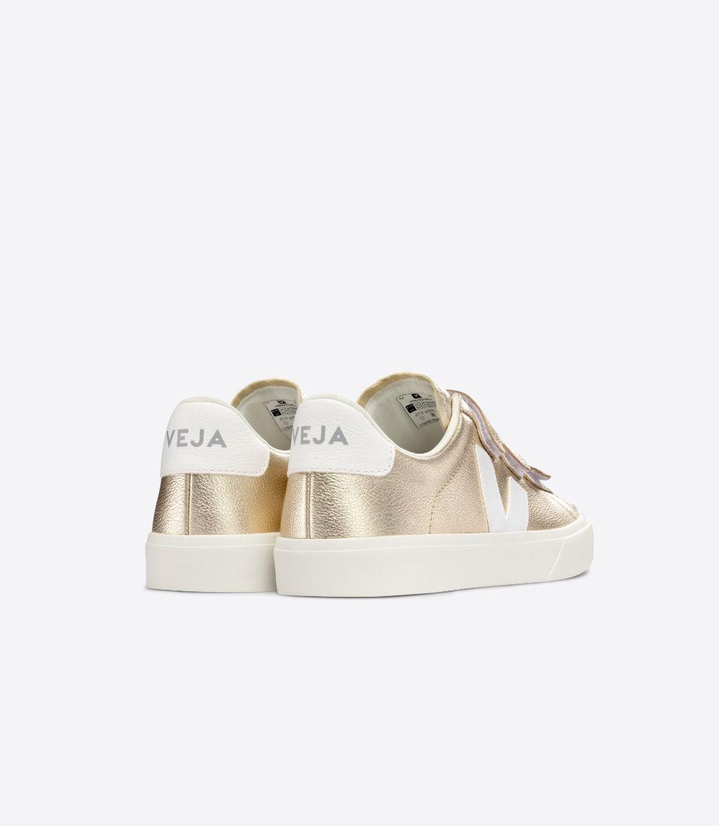 Zapatillas Veja Recife Chromefree Leather White Platine - ECRU