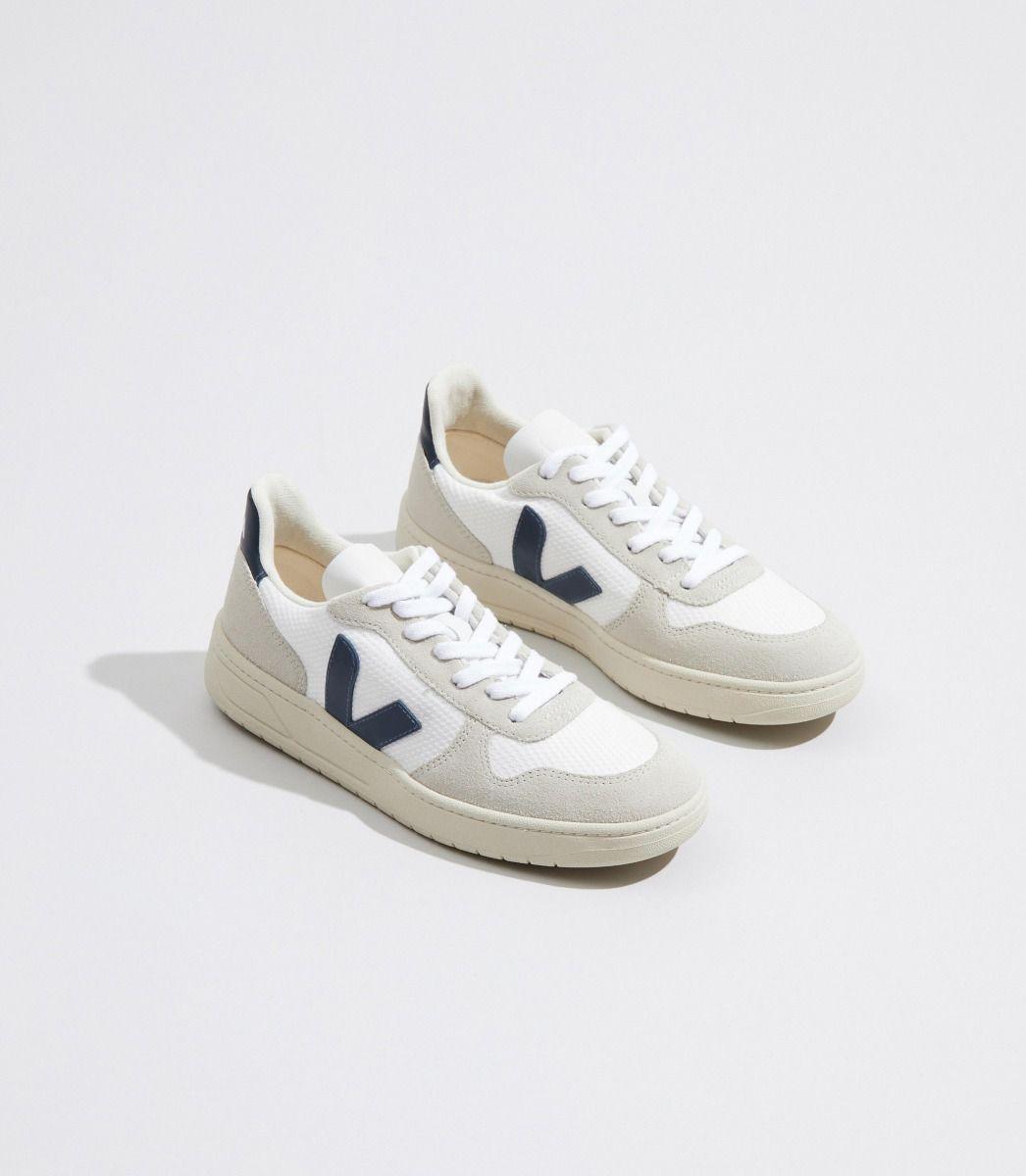 Zapatillas Veja V-10 B-Mesh White Nautico - ECRU