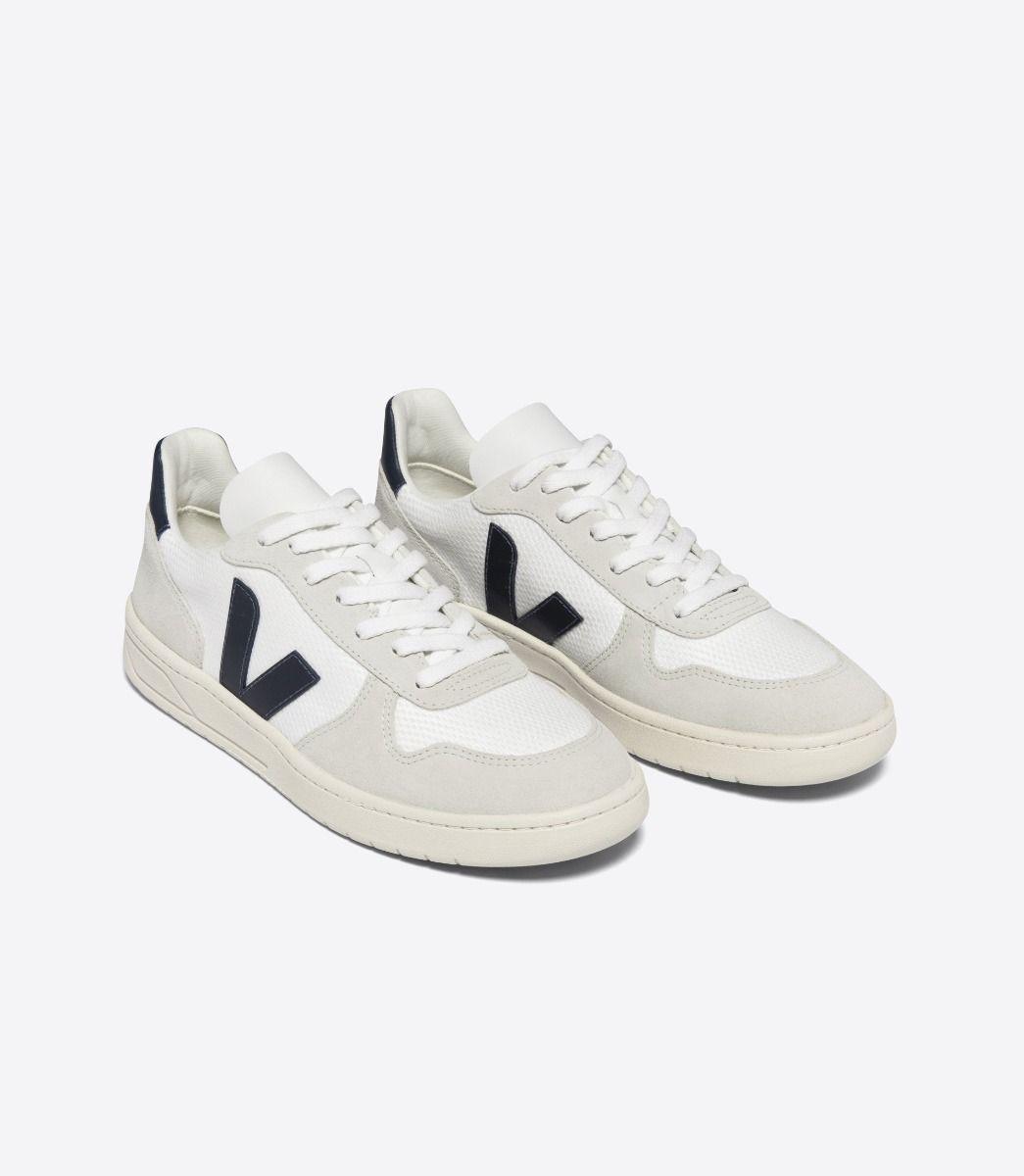 Zapatillas Veja V-10 B-Mesh White Nautico - ECRU