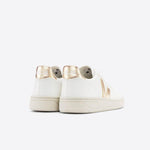 Zapatillas Veja V-10 Chromefree Leather White Platine - ECRU