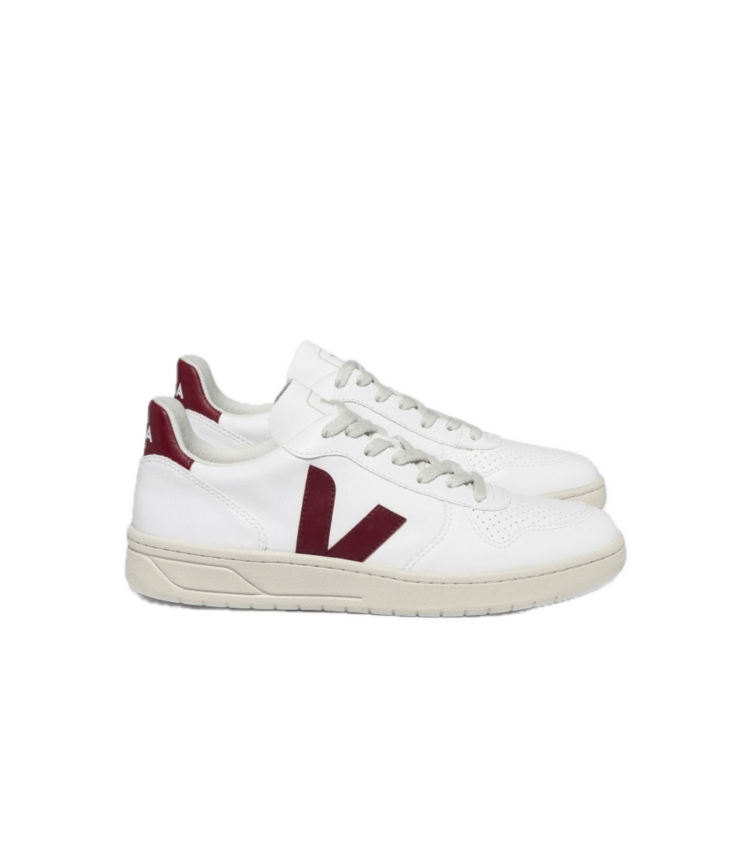 Zapatillas Veja V-10 CWL White Marsala - ECRU