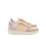 Zapatillas Veja V-10 Suede Multico Peach - ECRU