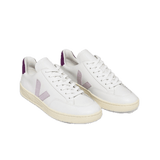 Zapatillas Veja V-12 Leather White Parme Magenta - ECRU