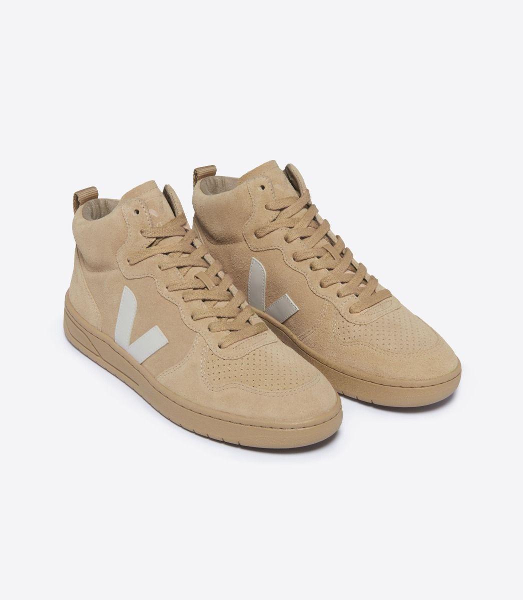 Zapatillas Veja V-15 Suede Full Desert - ECRU