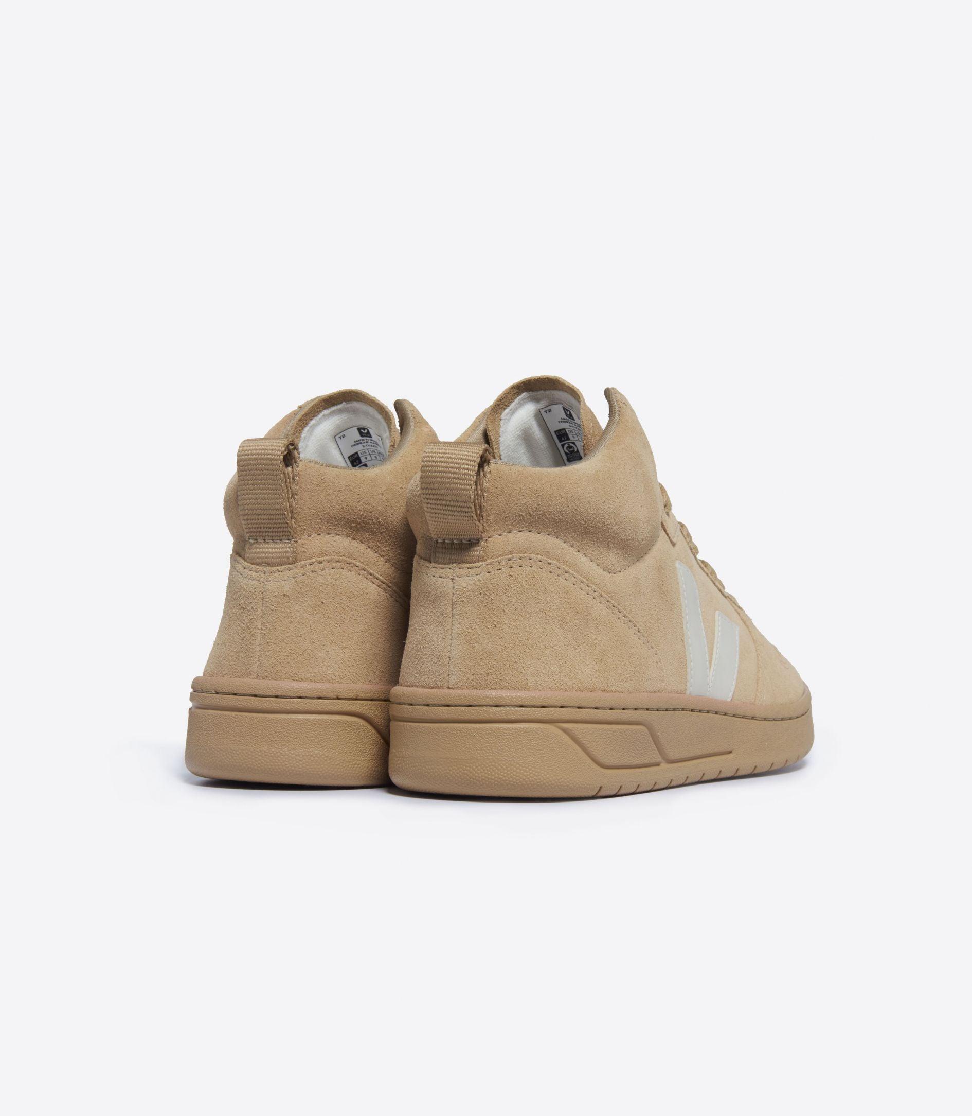 Zapatillas Veja V-15 Suede Full Desert - ECRU