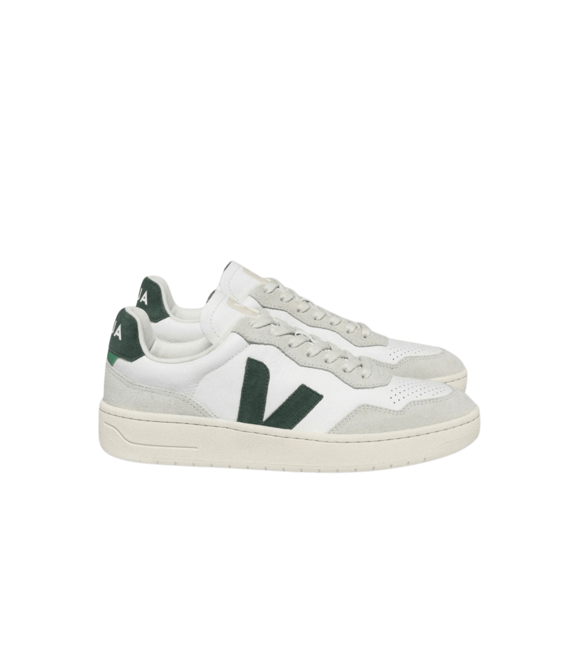 Zapatillas Veja V-90 Leather White Cyprus - ECRU