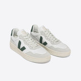 Zapatillas Veja V-90 Leather White Cyprus - ECRU