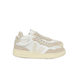 Zapatillas Veja V-90 Leather White Pierre - ECRU