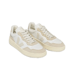 Zapatillas Veja V-90 Leather White Pierre - ECRU