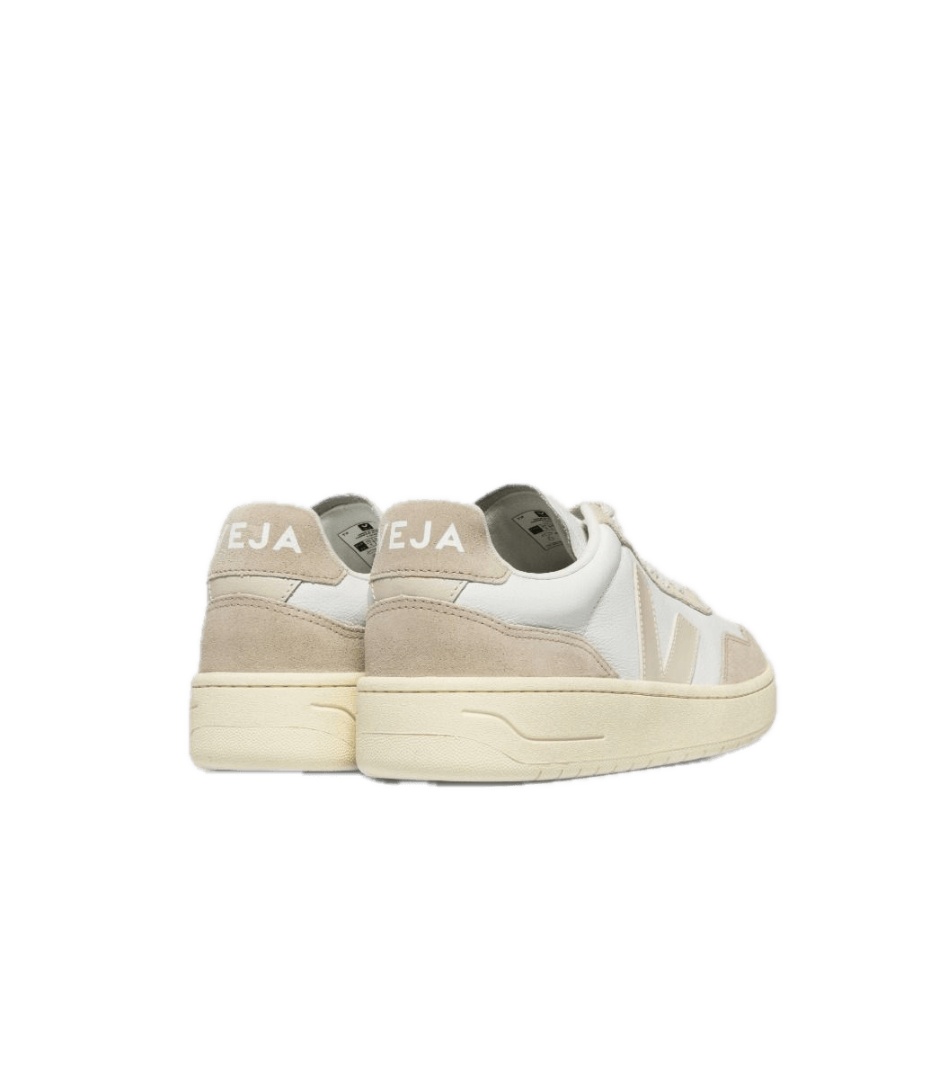 Zapatillas Veja V-90 Leather White Pierre - ECRU