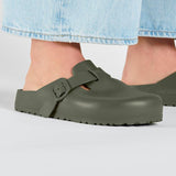 Zueco Boston Birkenstock EVA Khaki - ECRU