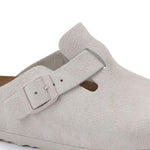 Zuecos Birkenstock Boston Ante Antique Whiteb - ECRU