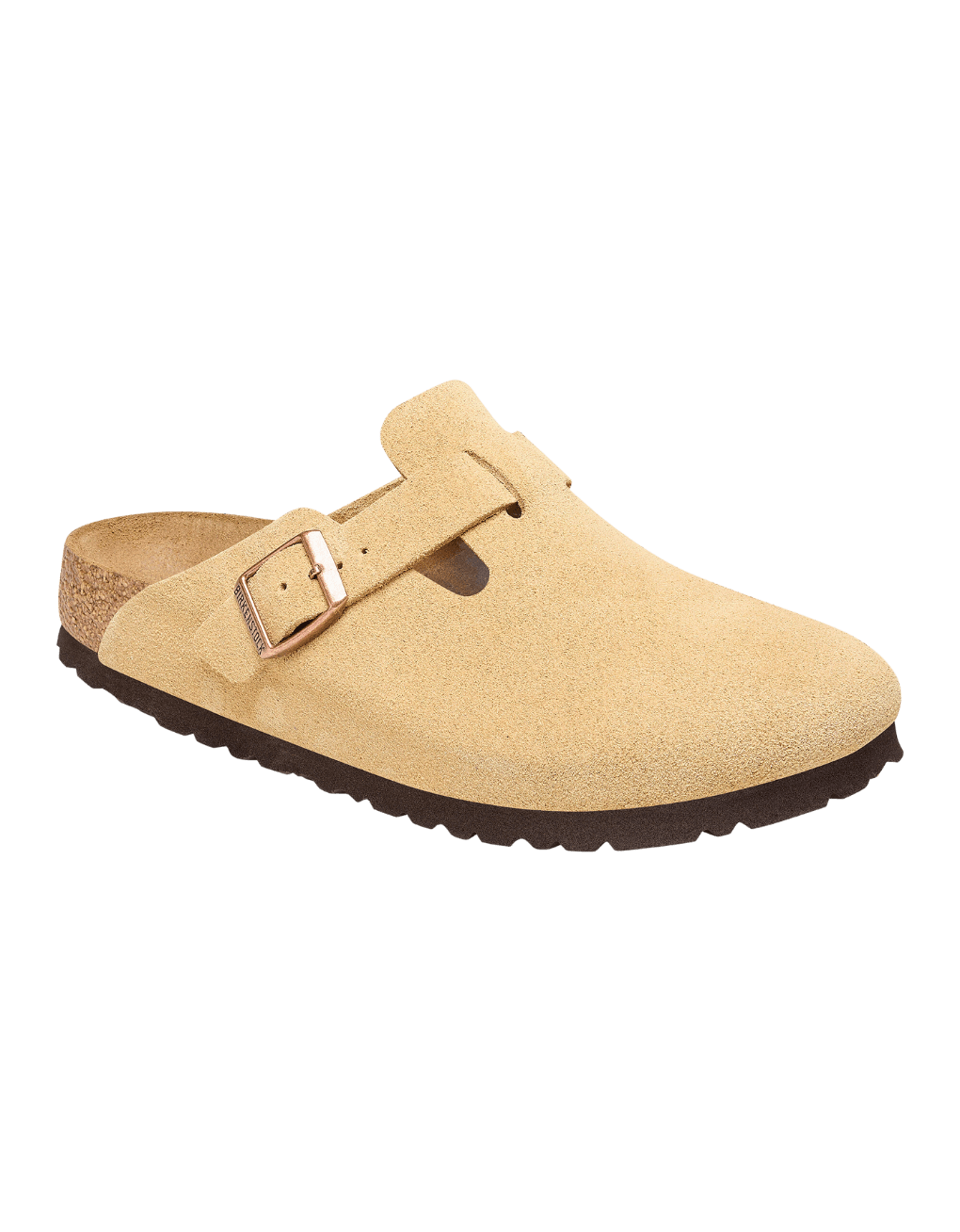 Zuecos Birkenstock Boston Ante Latte Cream - ECRU