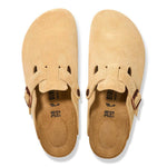 Zuecos Birkenstock Boston Ante Latte Cream - ECRU