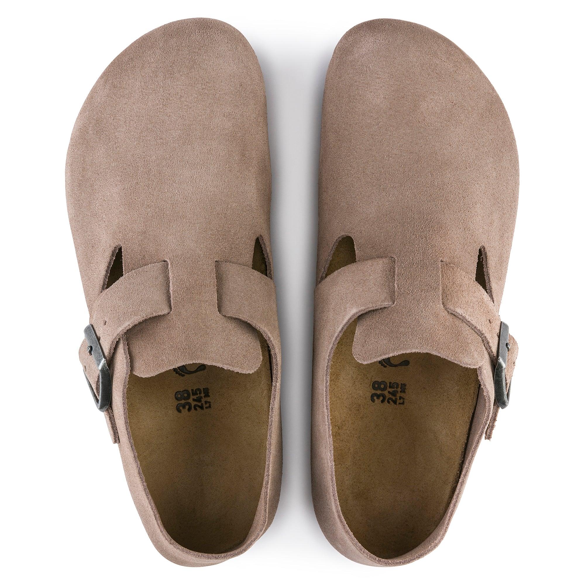 Zuecos Birkenstock London Ante Taupe - ECRU