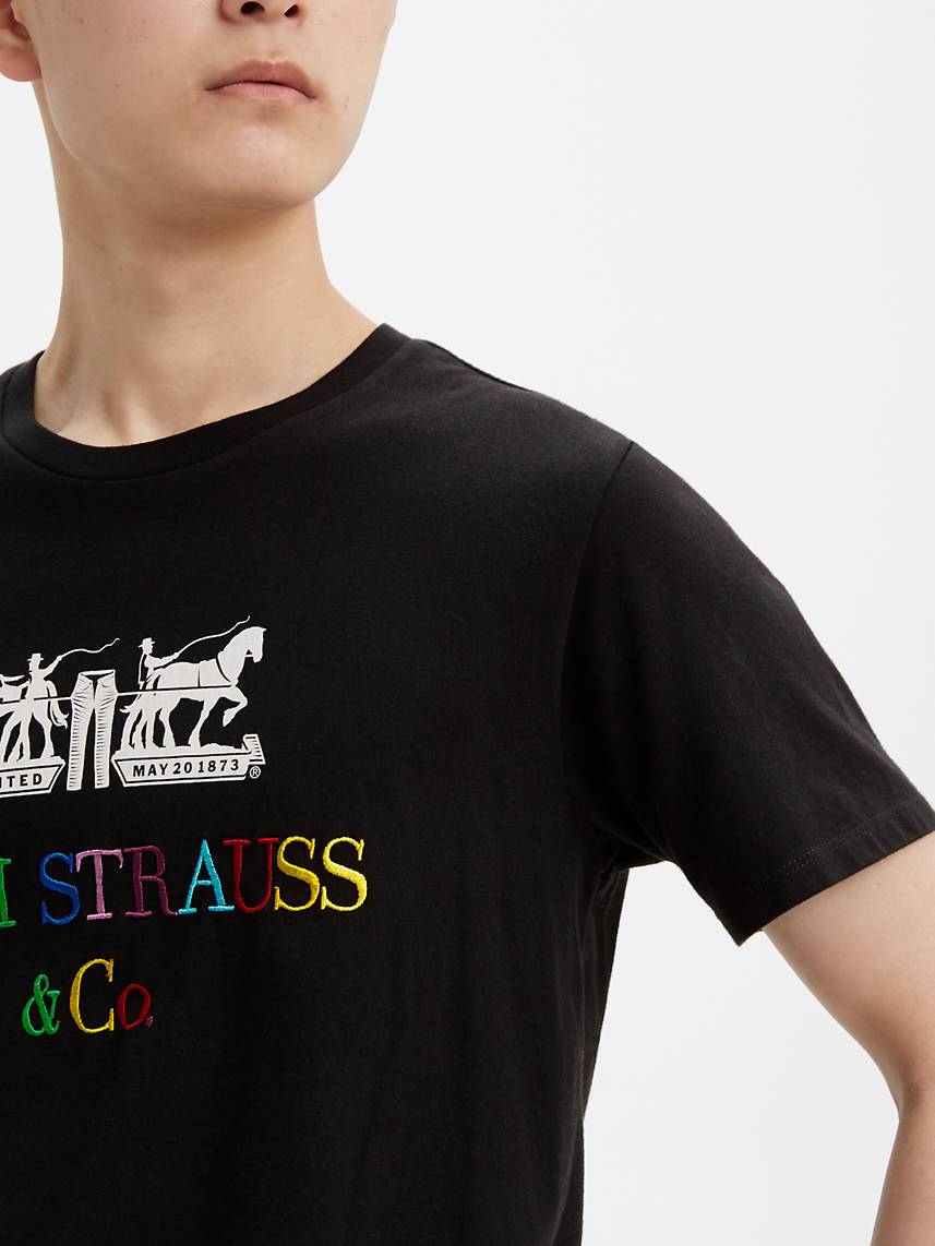 2-Horse Graphic Tee - ECRU