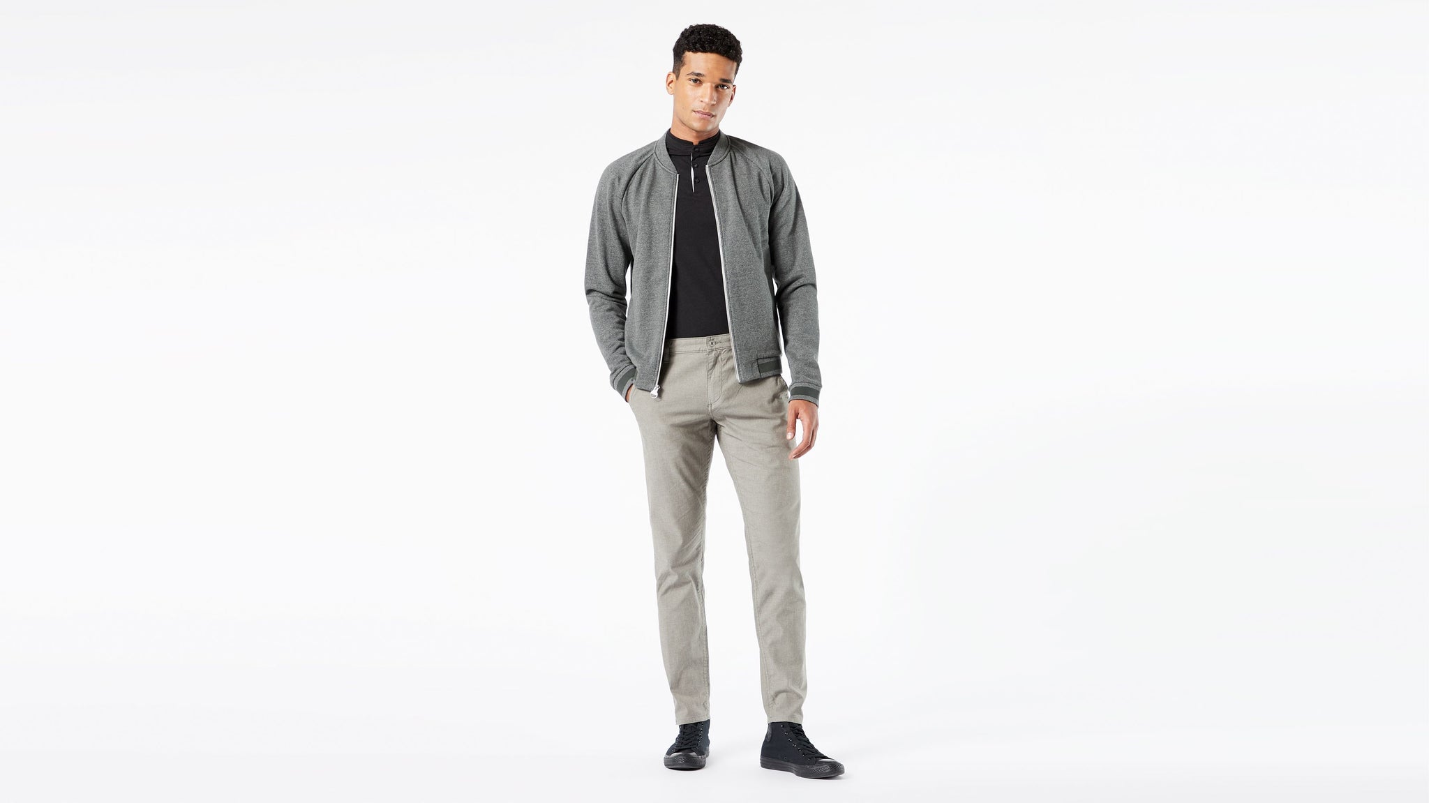 Alpha Chino Tapered Fit Lightweight - ECRU