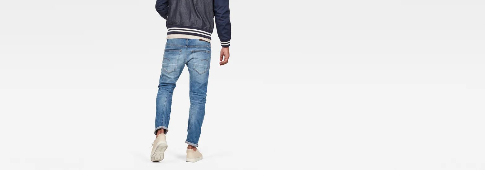 Arc 3D Slim Jeans Authentic Faded Blue - ECRU