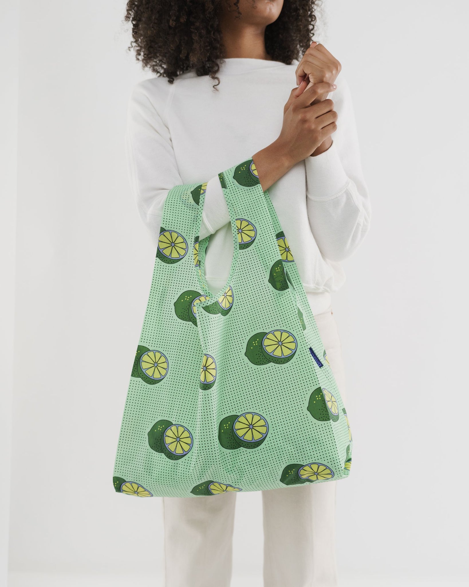 Baggu estándar Green Lime - ECRU