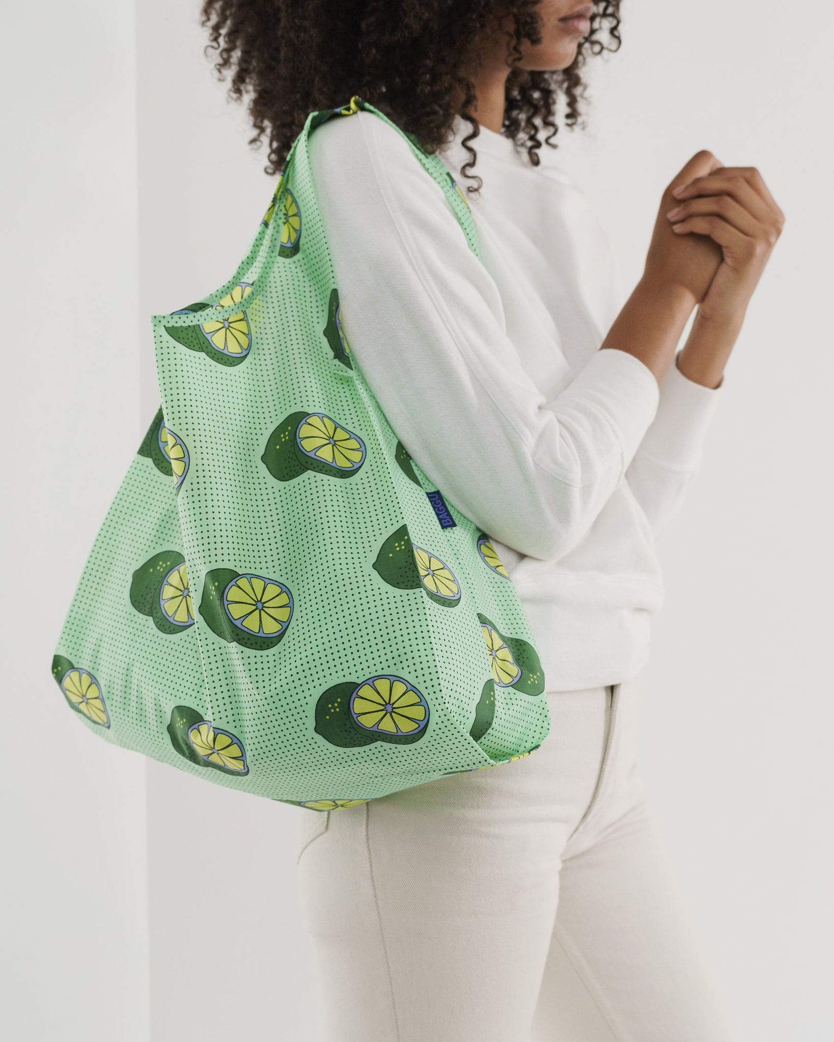 Baggu estándar Green Lime - ECRU