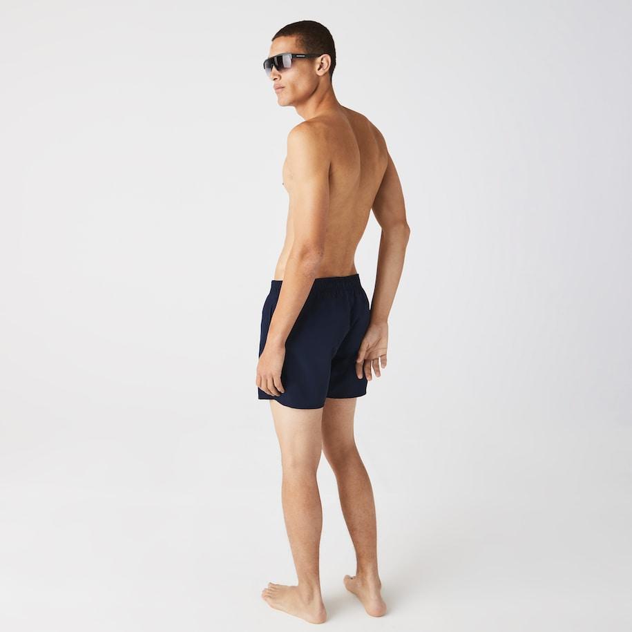 Bañador corto de hombre Lacoste secado rápido Azul Marino - ECRU