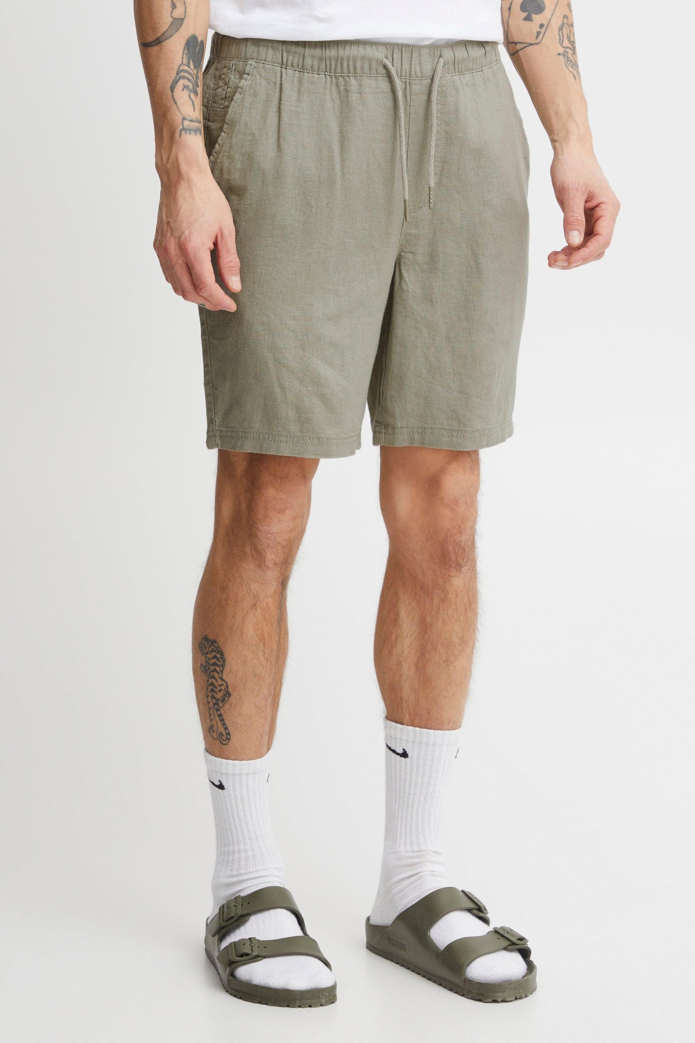 Bermudas !Solid Aurelius Vetiver - ECRU