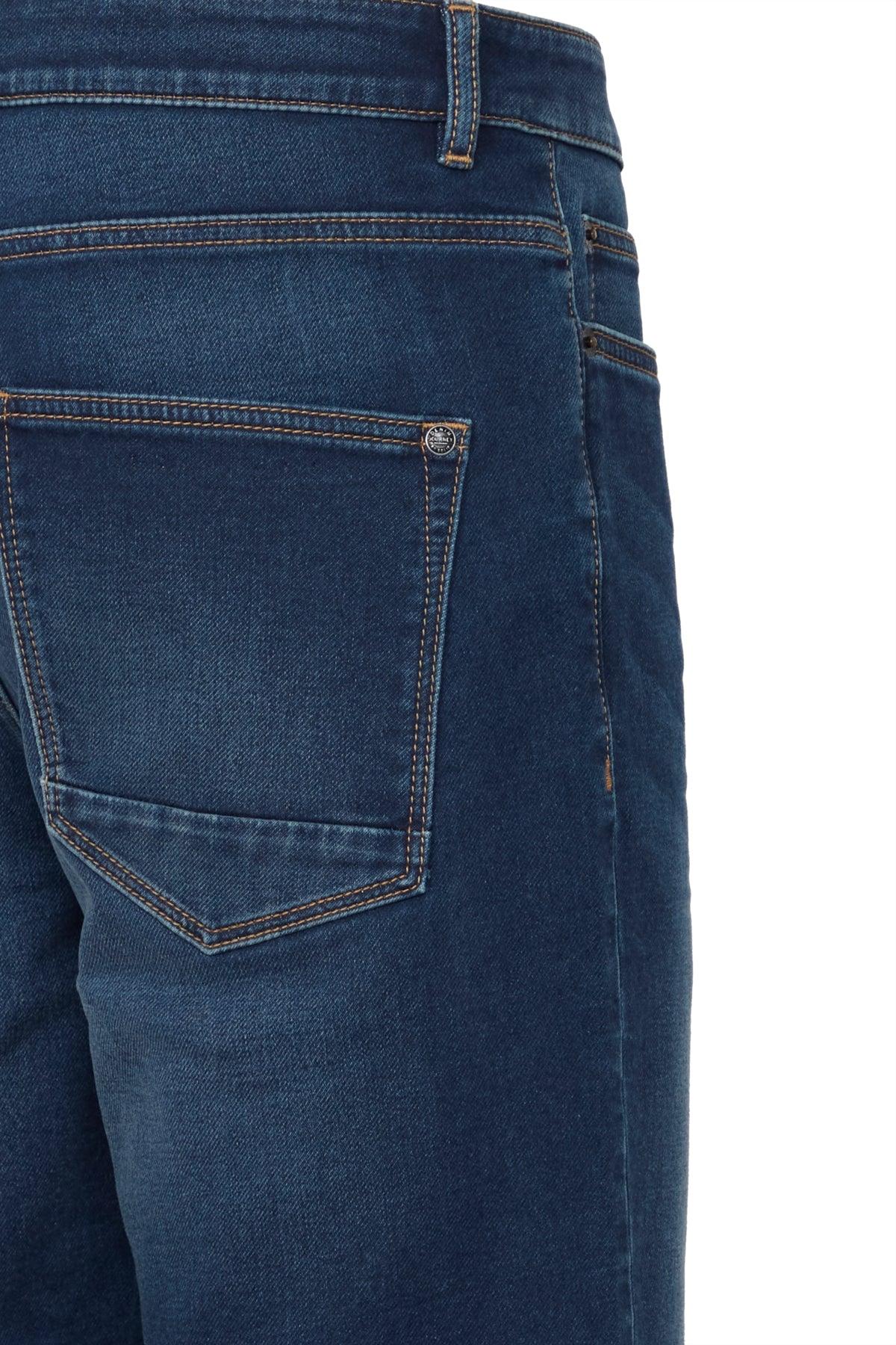 Bermudas !Solid Brent Ryder Dark Blue Denim - ECRU