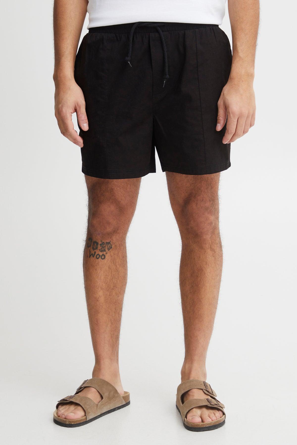 Bermudas !Solid Faustino True Black - ECRU