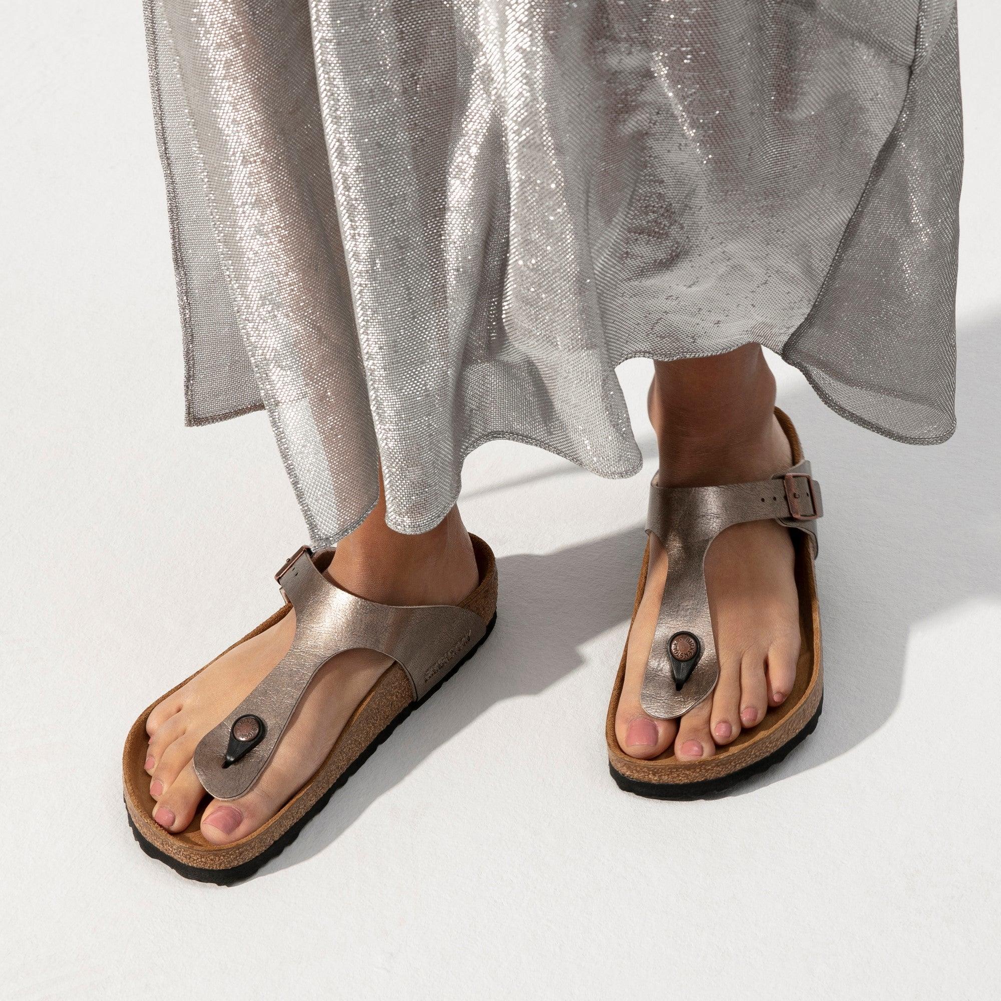 Birkenstock Gizeh Birko-Flor Graceful Taupe - ECRU