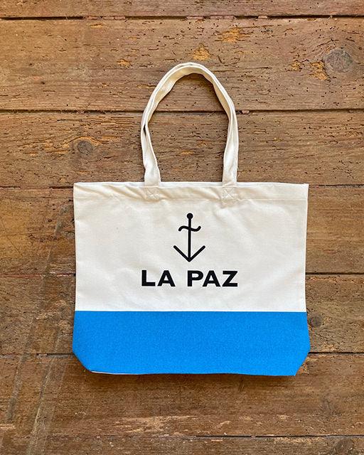 Bolso Tote Bag La Paz ecru blue - ECRU