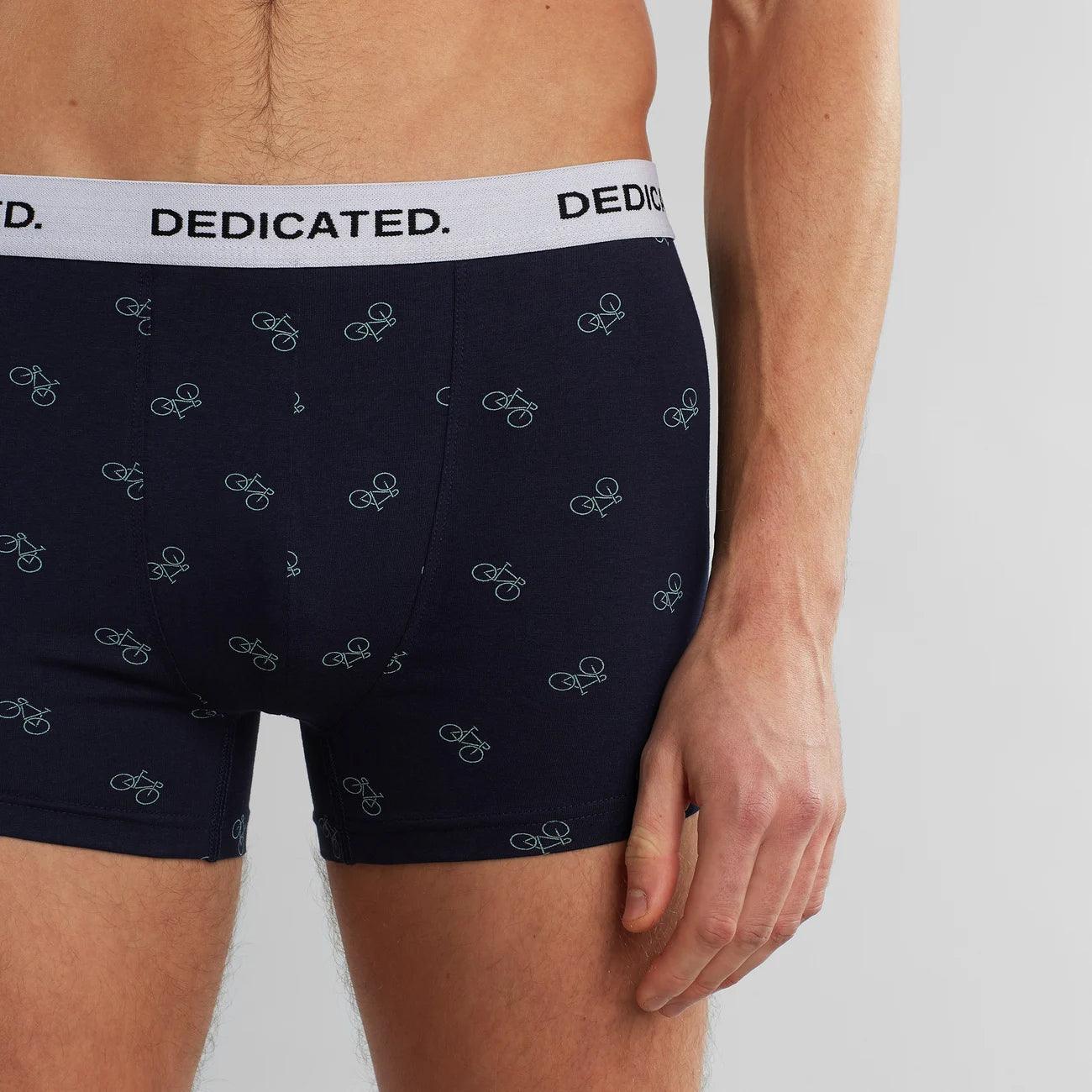 Boxer Briefs Kalix Bike Pattern Navy - ECRU