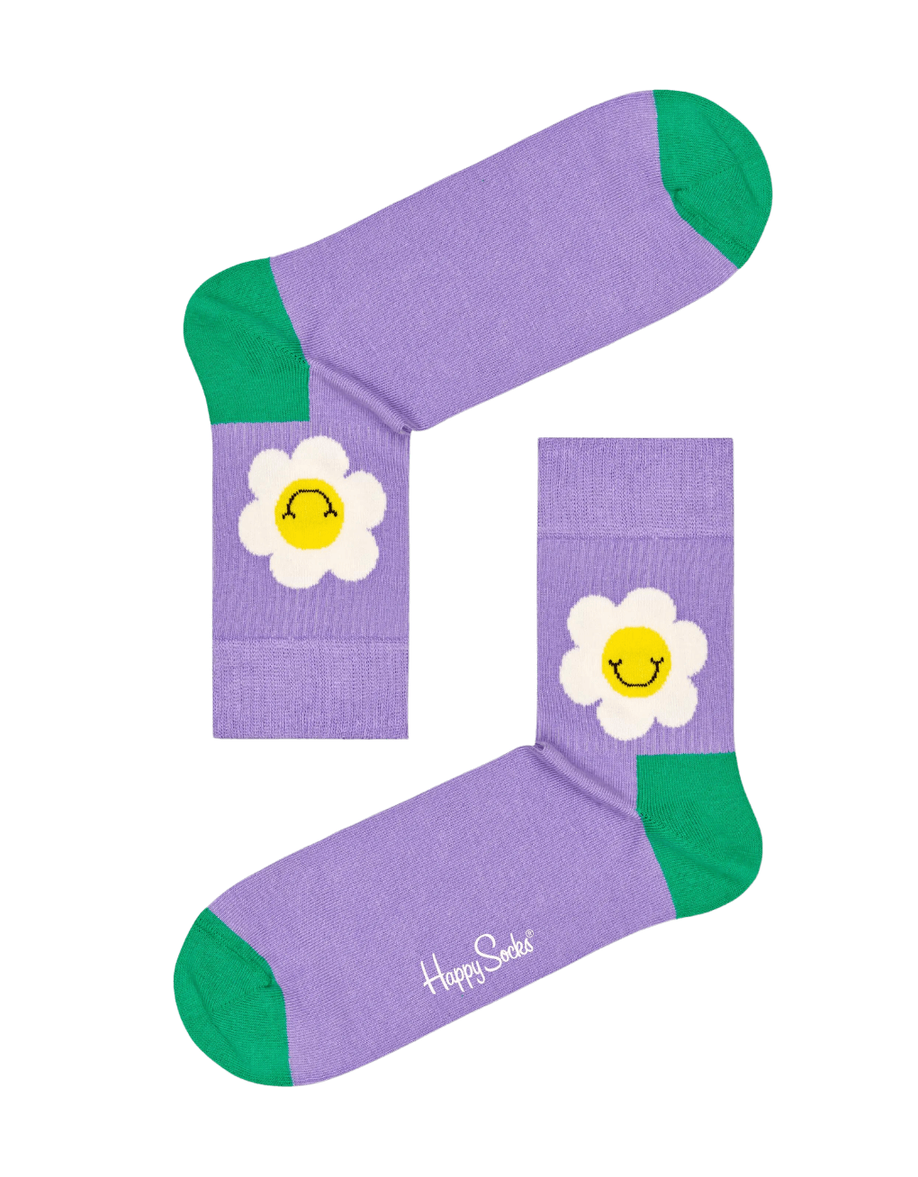 Calcetines Happy Socks Light Purple Smiley - ECRU