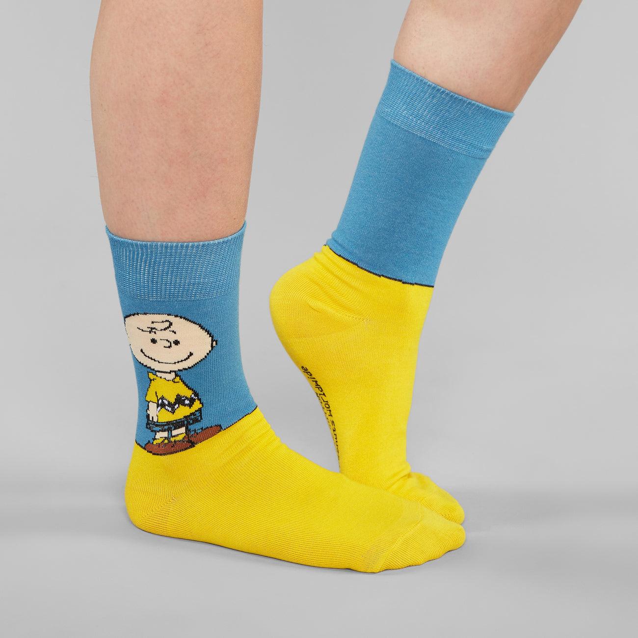 Calcetines Sigtuna Charlie Brown Yellow - ECRU