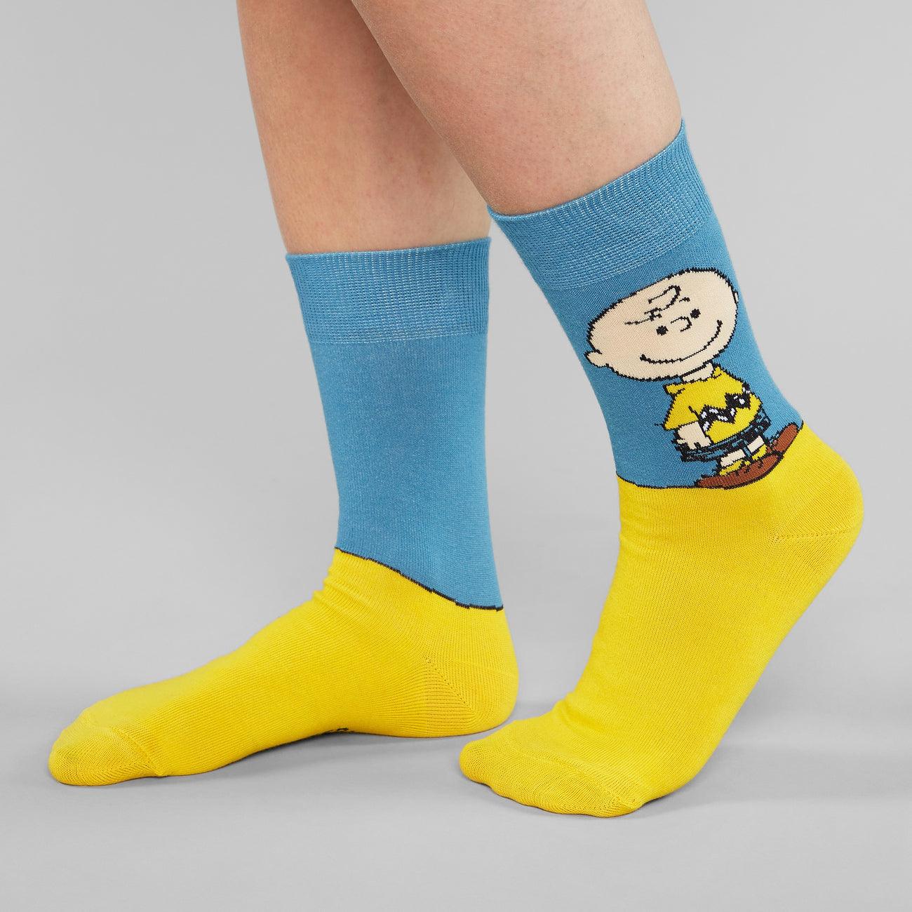 Calcetines Sigtuna Charlie Brown Yellow - ECRU