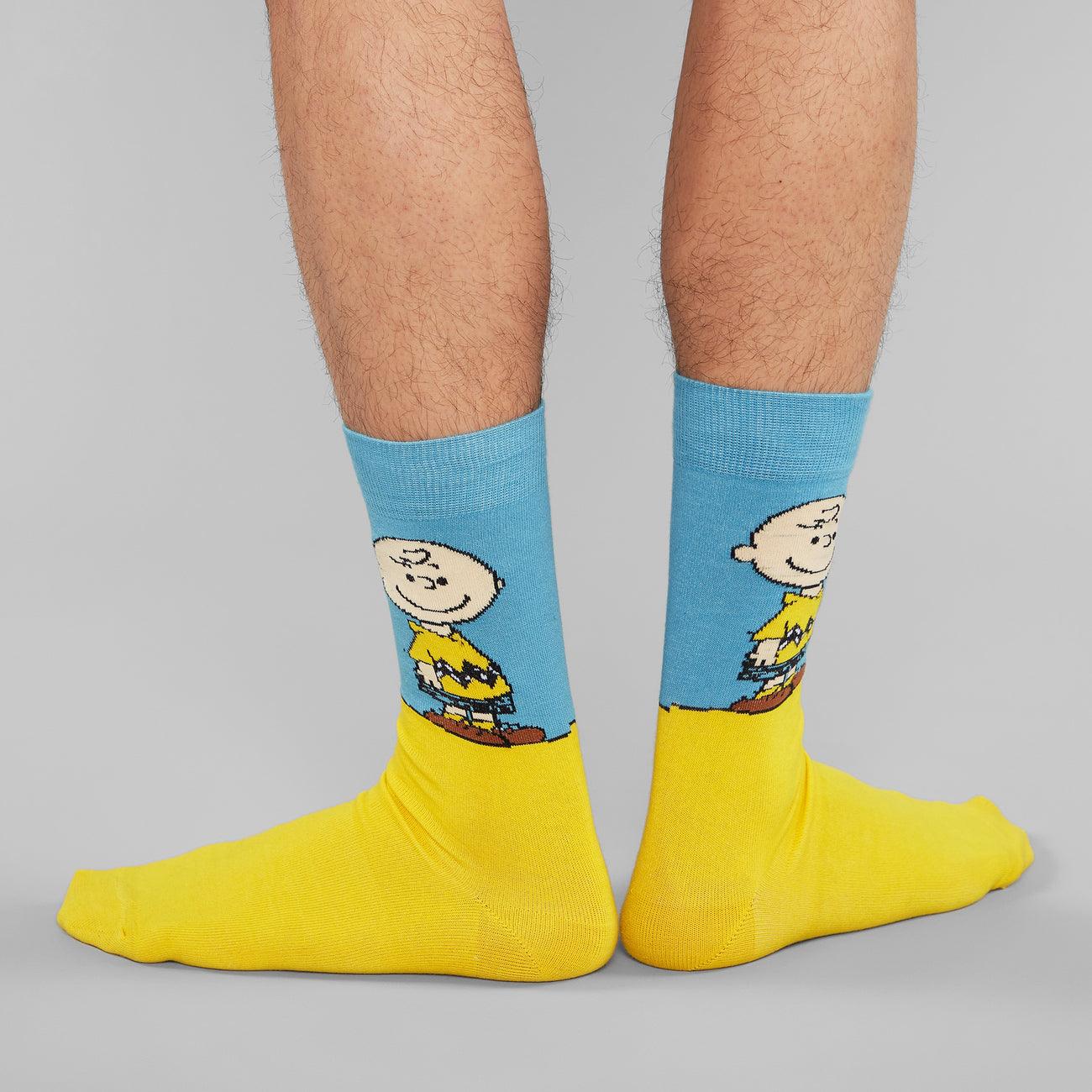 Calcetines Sigtuna Charlie Brown Yellow - ECRU